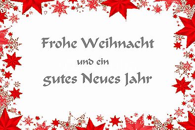 Frohe Weihnacht und ein gutes Neues Jahr!